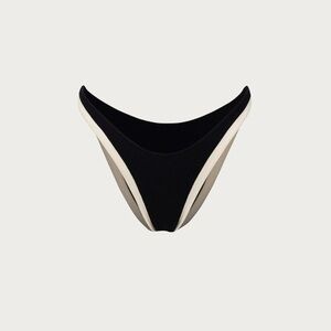 Same Los Angeles 90s Bottom (Faux Suede Black/Cream)